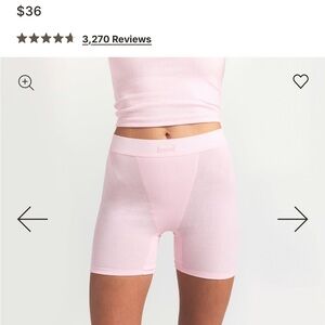 Skims Rib Boxers bright pink